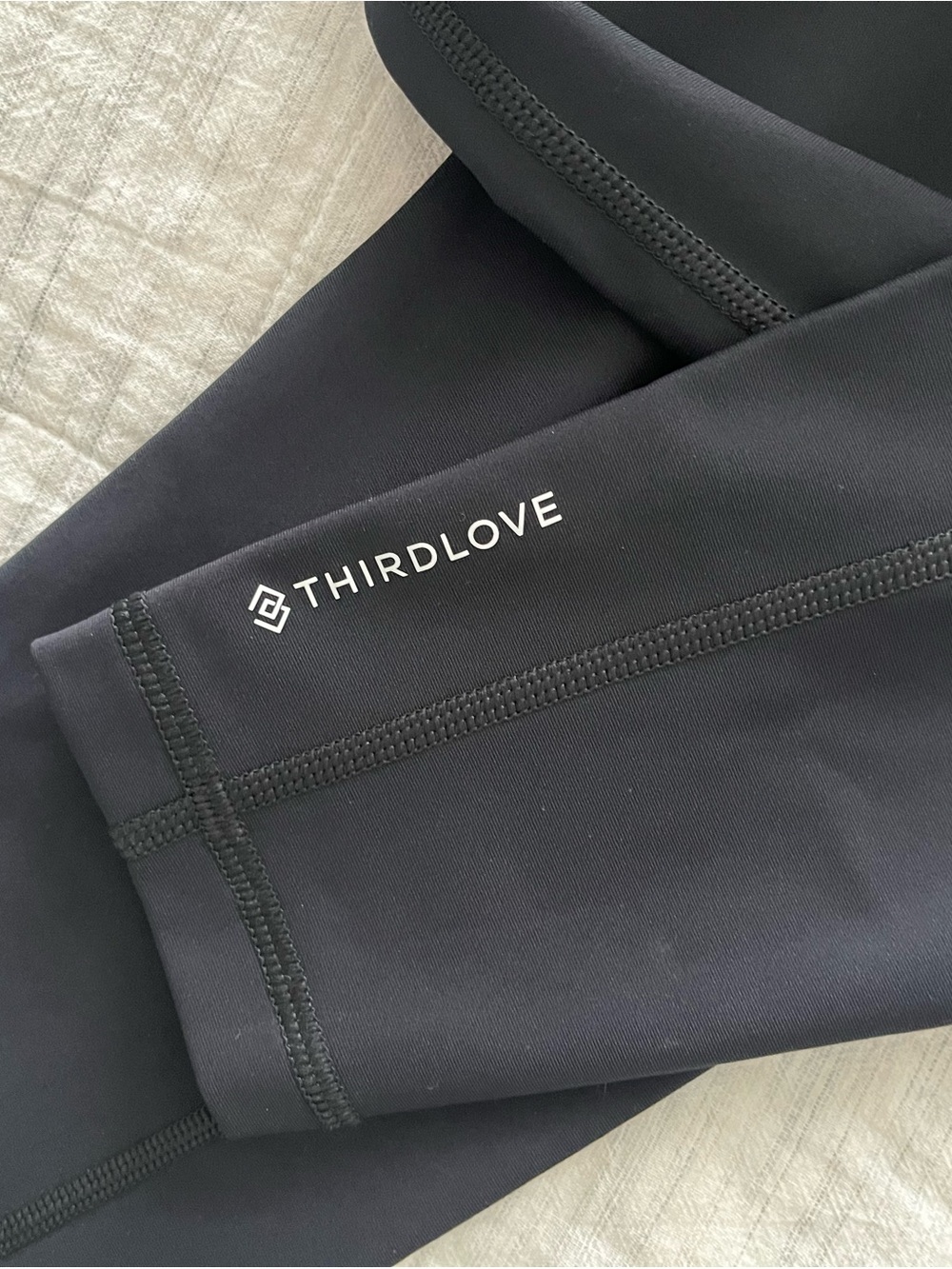 NWT ThirdLove Black High-Rise Performance Leggings with Logo